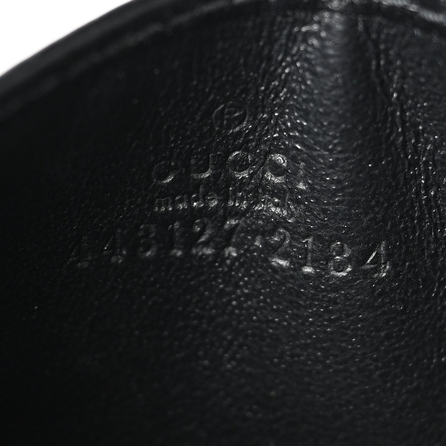 Calfskin Matelasse GG Marmont Card Holder Black