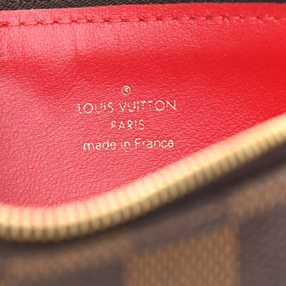 Louis Vuitton Damier Ebene Felicie Chain Wallet Zippered Insert 6 of 7