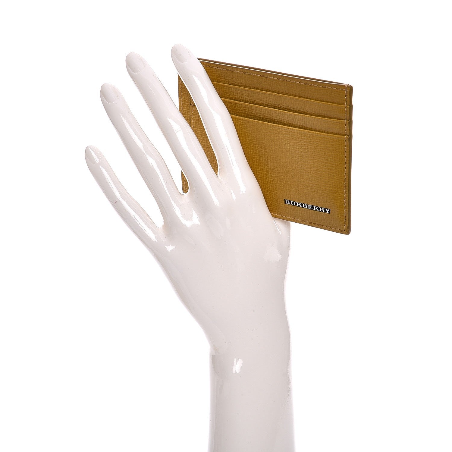 Burberry London Grainy Calfskin Bernie Credit Card Case Yellow 2 of 6