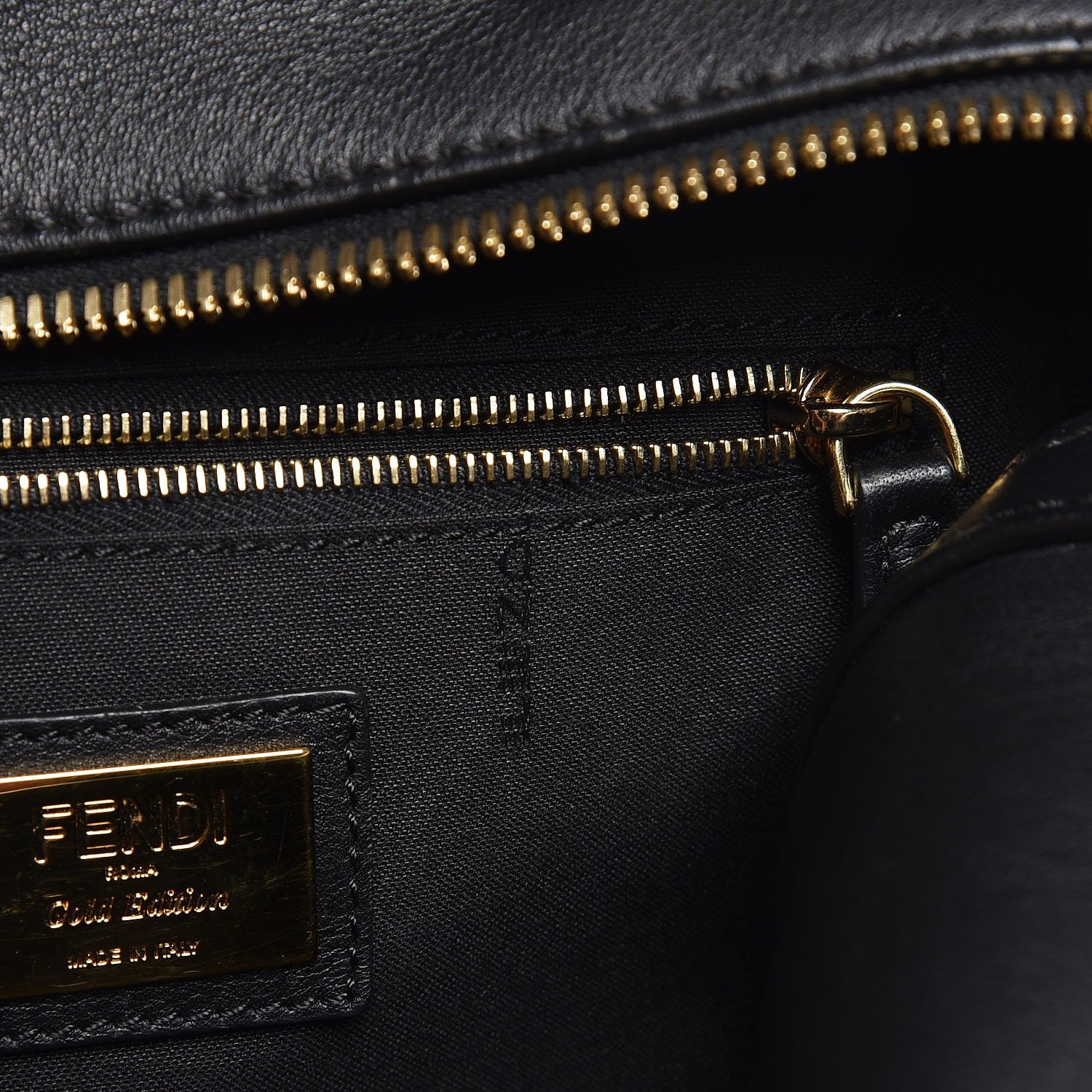 Fendi Vitello Dolce Studded Mini Backpack Black 7 of 8