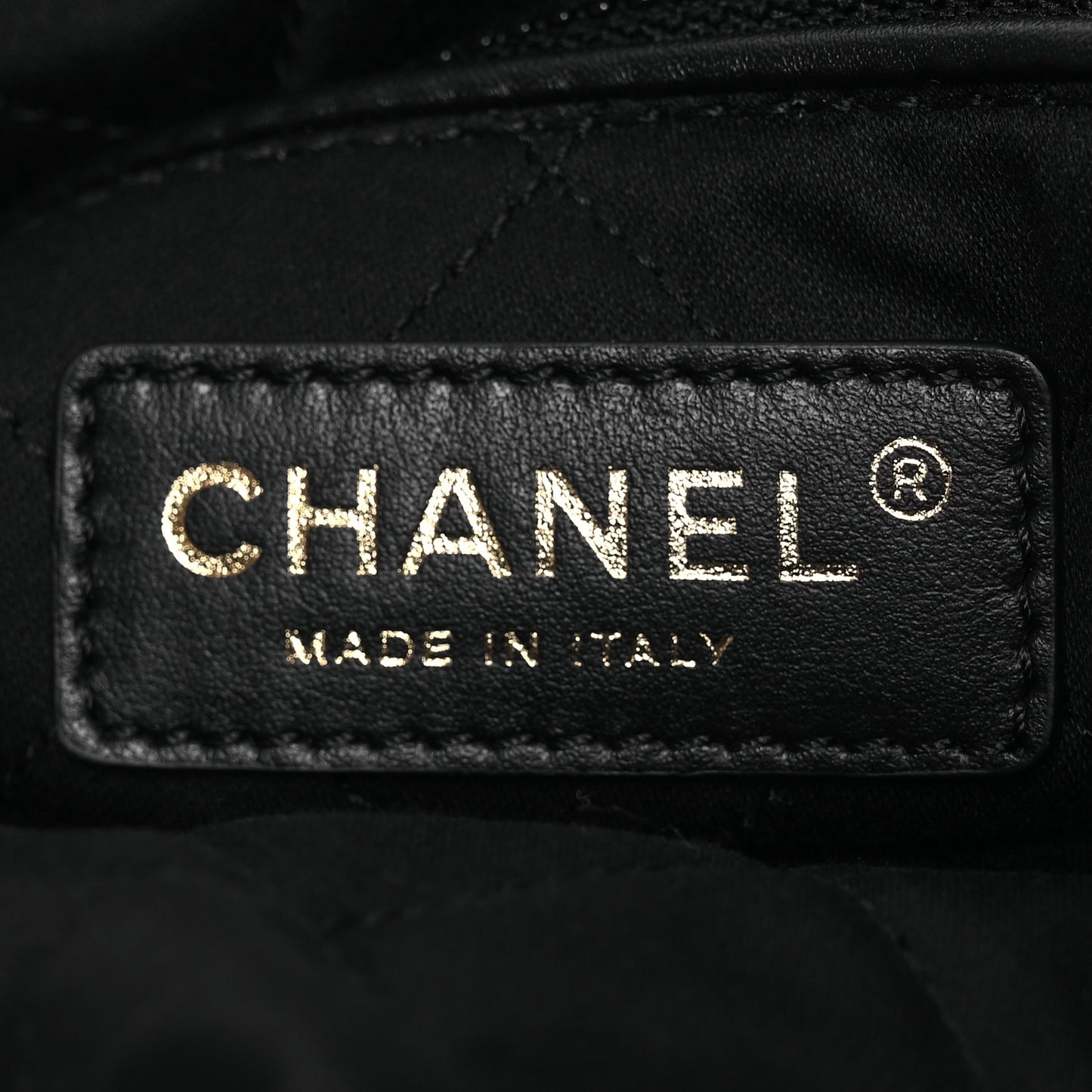Shiny Calfskin Quilted Large Chanel 22 Grey