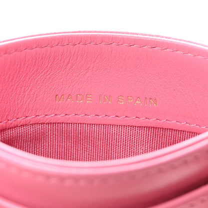 Chanel Lambskin Quilted Chanel 19 Card Holder Pink 7 of 9