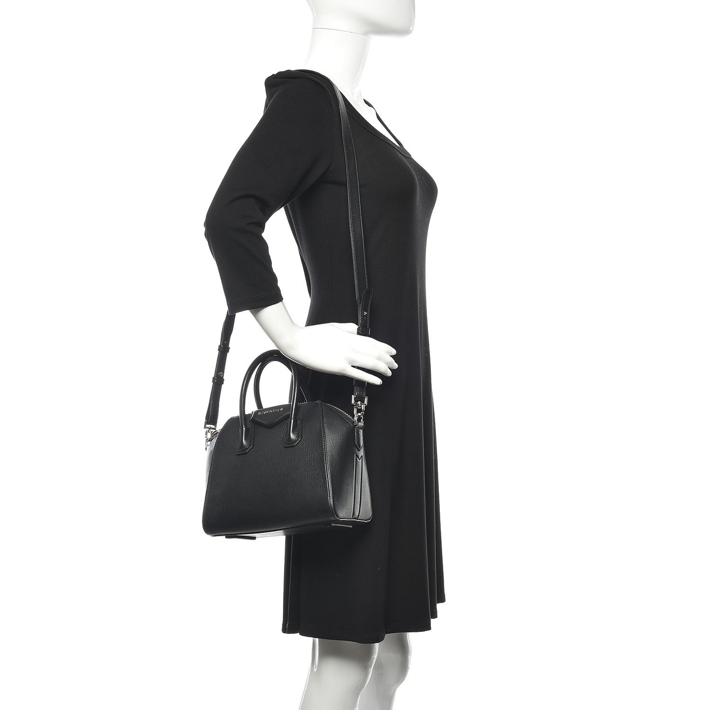 Sugar Goatskin Mini Antigona Black