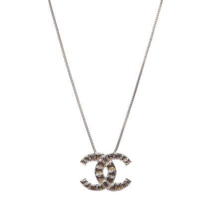 Chanel Resin Along The Nile CC Pendant Necklace Gold Orange 1 of 6