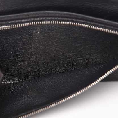 Hermes Lizard Bearn Gusset Wallet Black 11 of 14