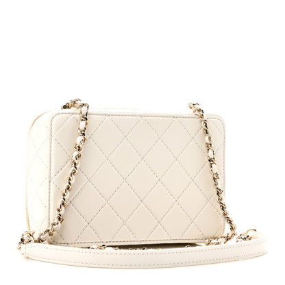 Chanel Lambskin Quilted Coco Click Bag White 3 of 11