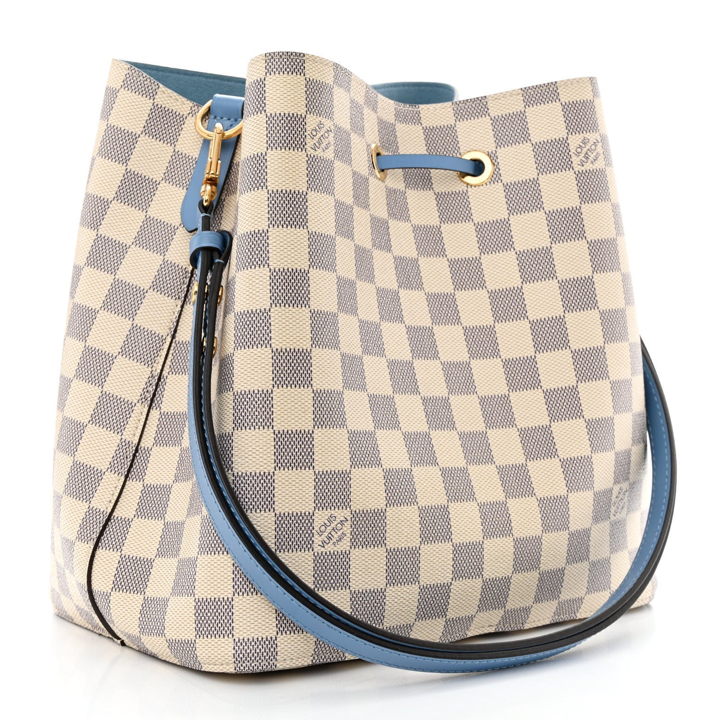 Damier Azur Neonoe MM Bleuet