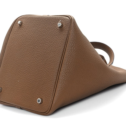 Hermes Taurillon Clemence Picotin Lock 22 MM Alezan 10 of 11