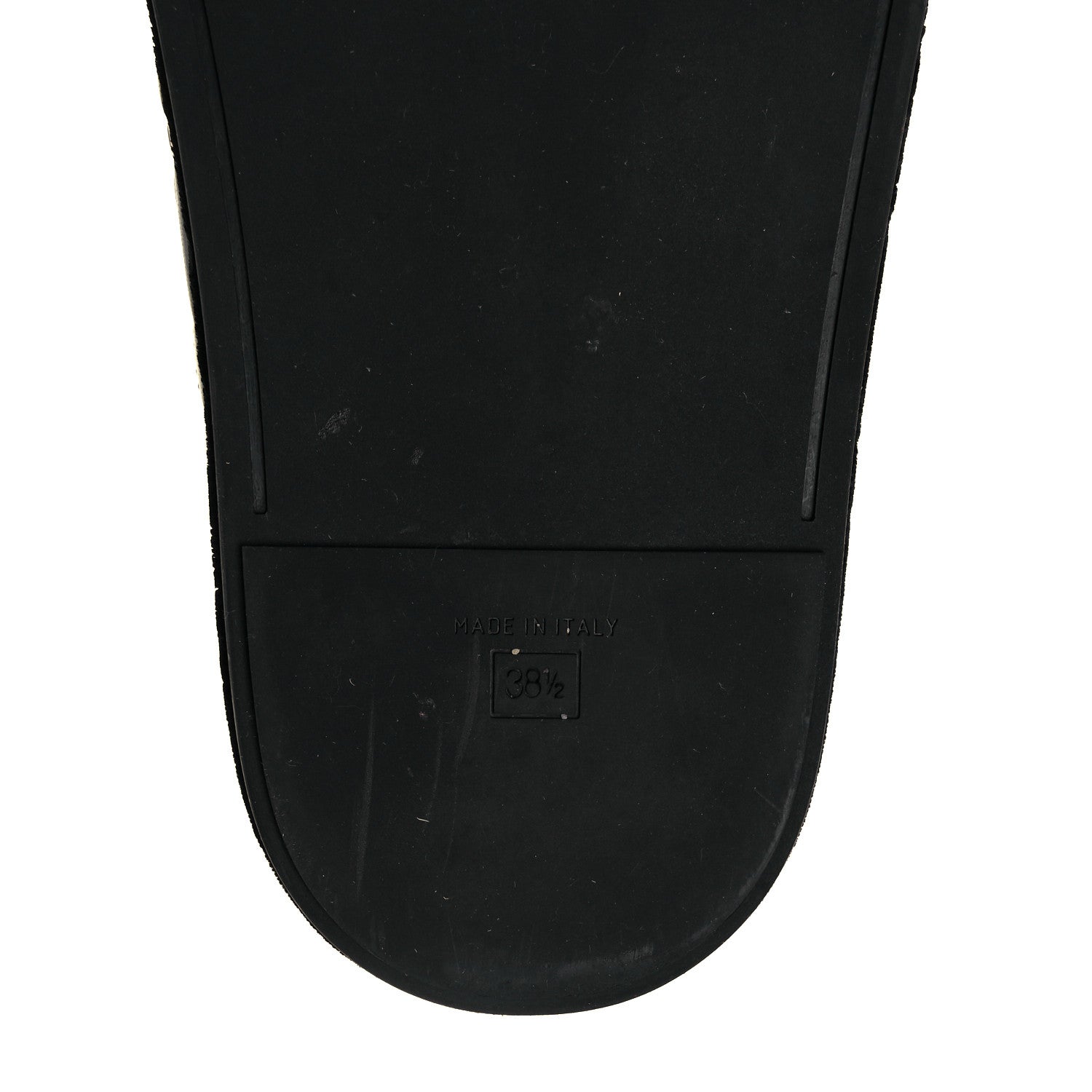 Fendi Calfskin FF Embossed Slide Sandals 38.5 Maya Black 20 of 27