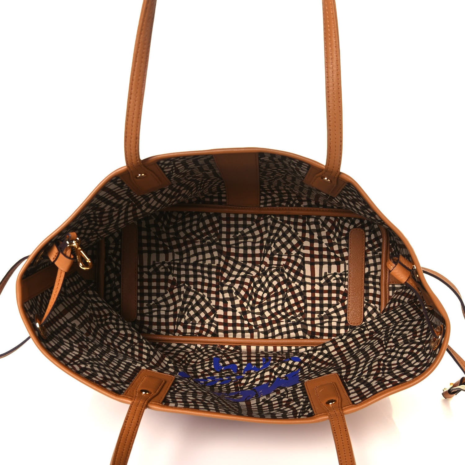 MCM Visetos Medium Liz Reversible Shopper Tote Cognac 5 of 19