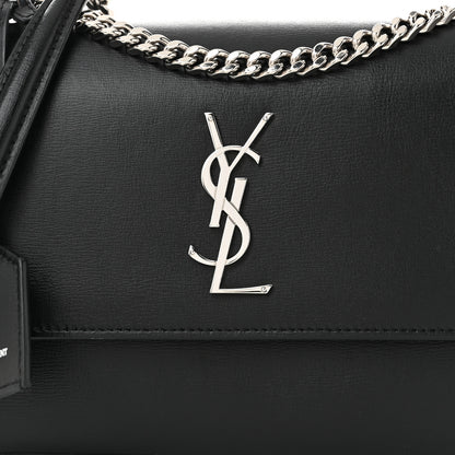 Saint Laurent Calfskin Medium Monogram Sunset Black 8 of 10