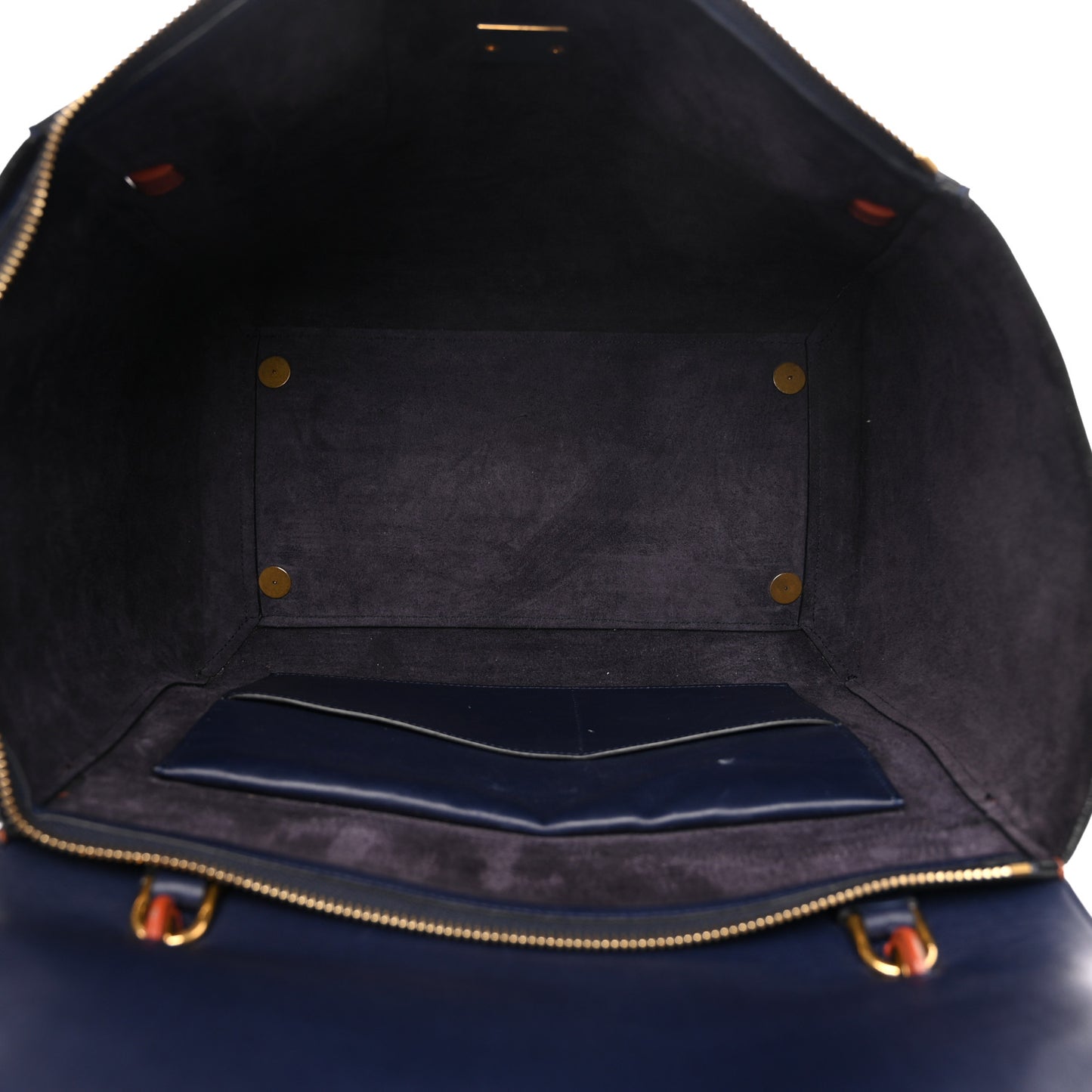 Smooth Calfskin Large Bi-Color Belt Bag Midnight