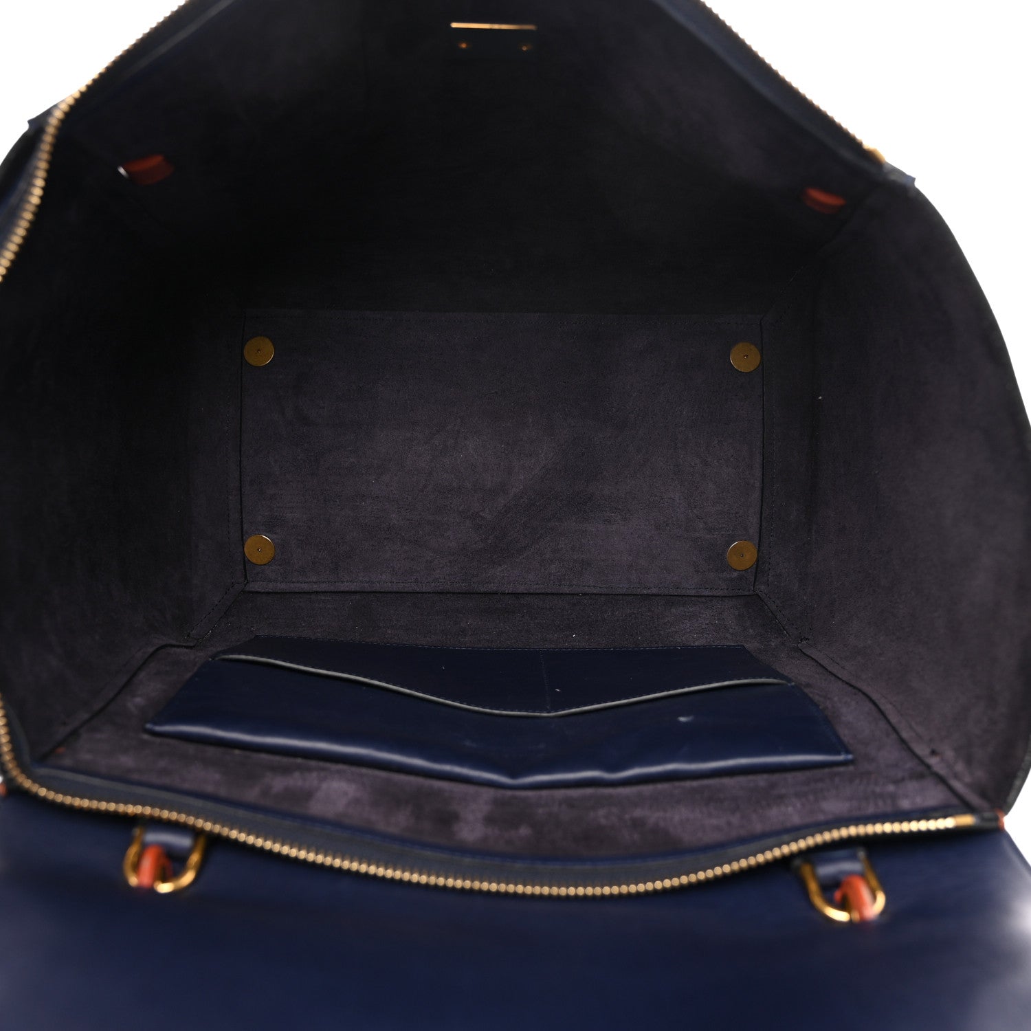 Celine Smooth Calfskin Large Bi-Color Belt Bag Midnight 4 of 12