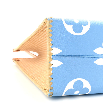 Louis Vuitton Monogram Giant Raffia Hamptons By The Pool Onthego GM Blue 6 of 14