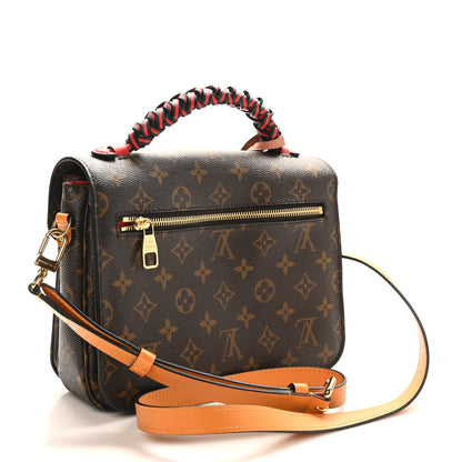Louis Vuitton Monogram Braided Pochette Metis Coquelicot 3 of 9