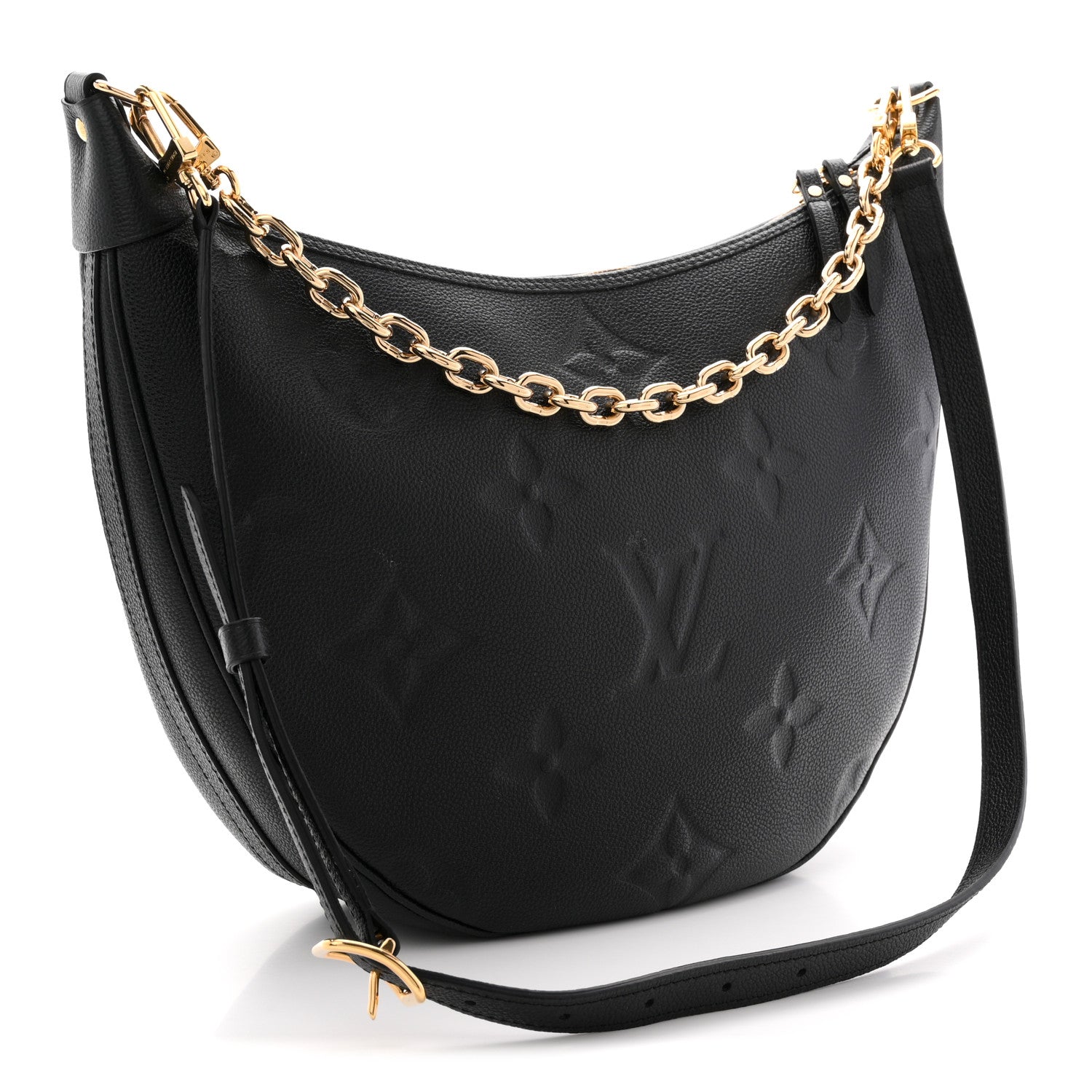 Louis Vuitton Empreinte Monogram Giant Loop Hobo Black 3 of 10