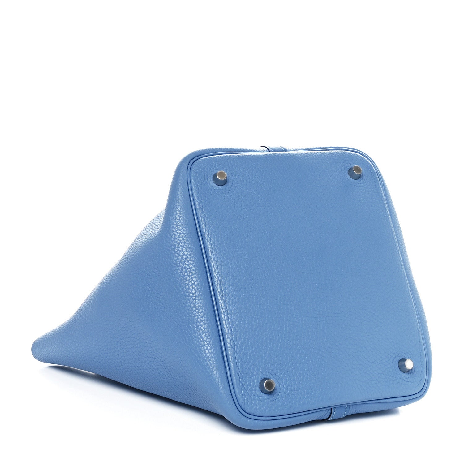 Hermes Taurillon Clemence Swift Picotin Lock 22 MM Bleu Paradis 4 of 10
