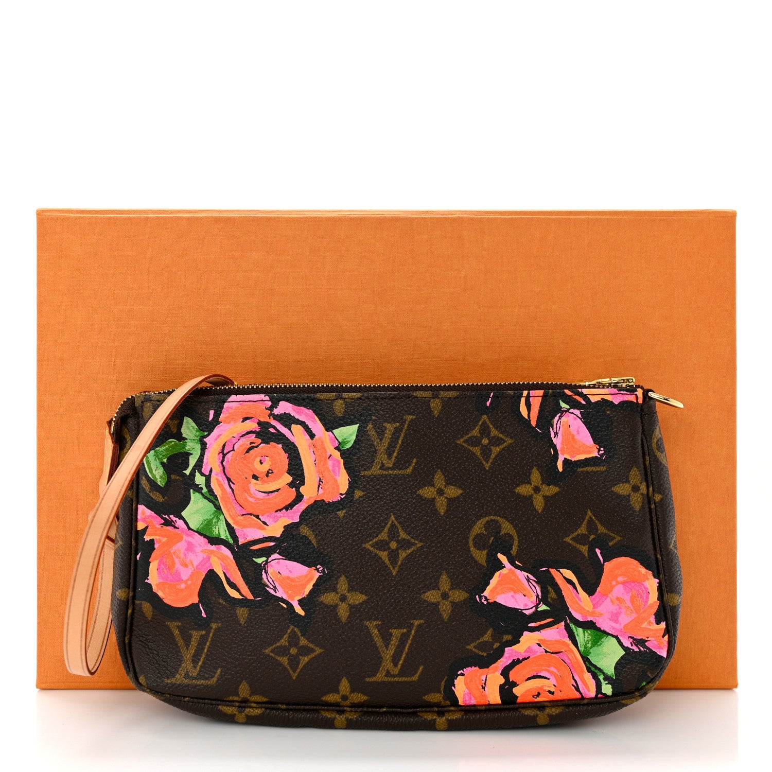 Louis Vuitton Monogram Roses Pochette Accessories Long Strap 8 of 8
