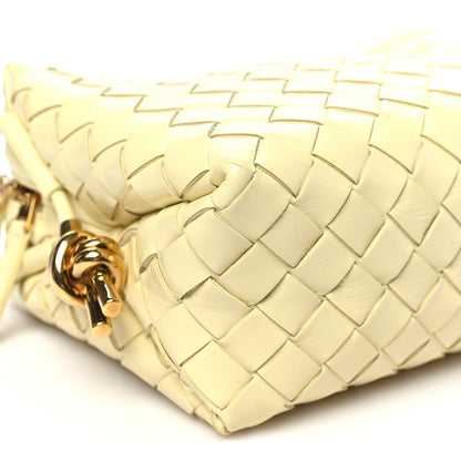 Bottega Veneta Polished Nappa Intrecciato Knot Small Loop Camera Bag Zest Washed 8 of 10