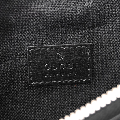 Gucci GG Supreme Monogram Textured Calfskin Retro Interlocking G Belt Bag Black 6 of 14
