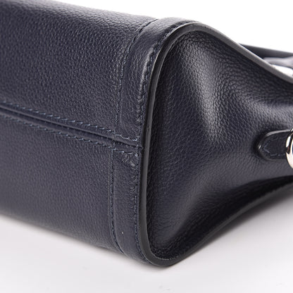 Alexander McQueen Pebbled Calfskin Mini Padlock Navy 10 of 11