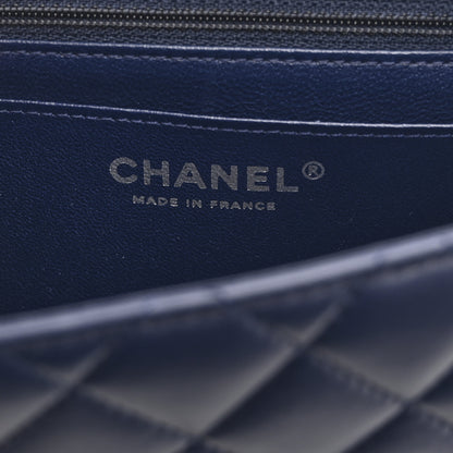 Chanel Lambskin Quilted Mini Square Flap Navy 6 of 10