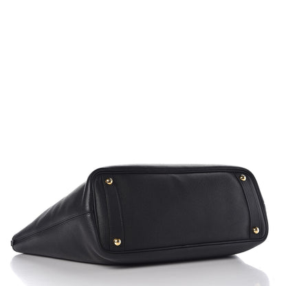 Burberry Grainy Calfskin Medium Honeybrook Tote Black 5 of 11