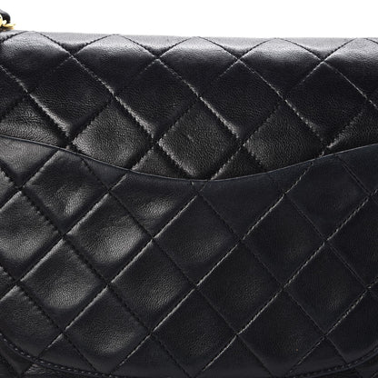 Chanel Lambskin Quilted Medium Double Flap Black 14 of 15