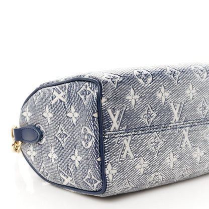 Louis Vuitton Monoglam Speedy Bandouliere 20 Blue 8 of 9