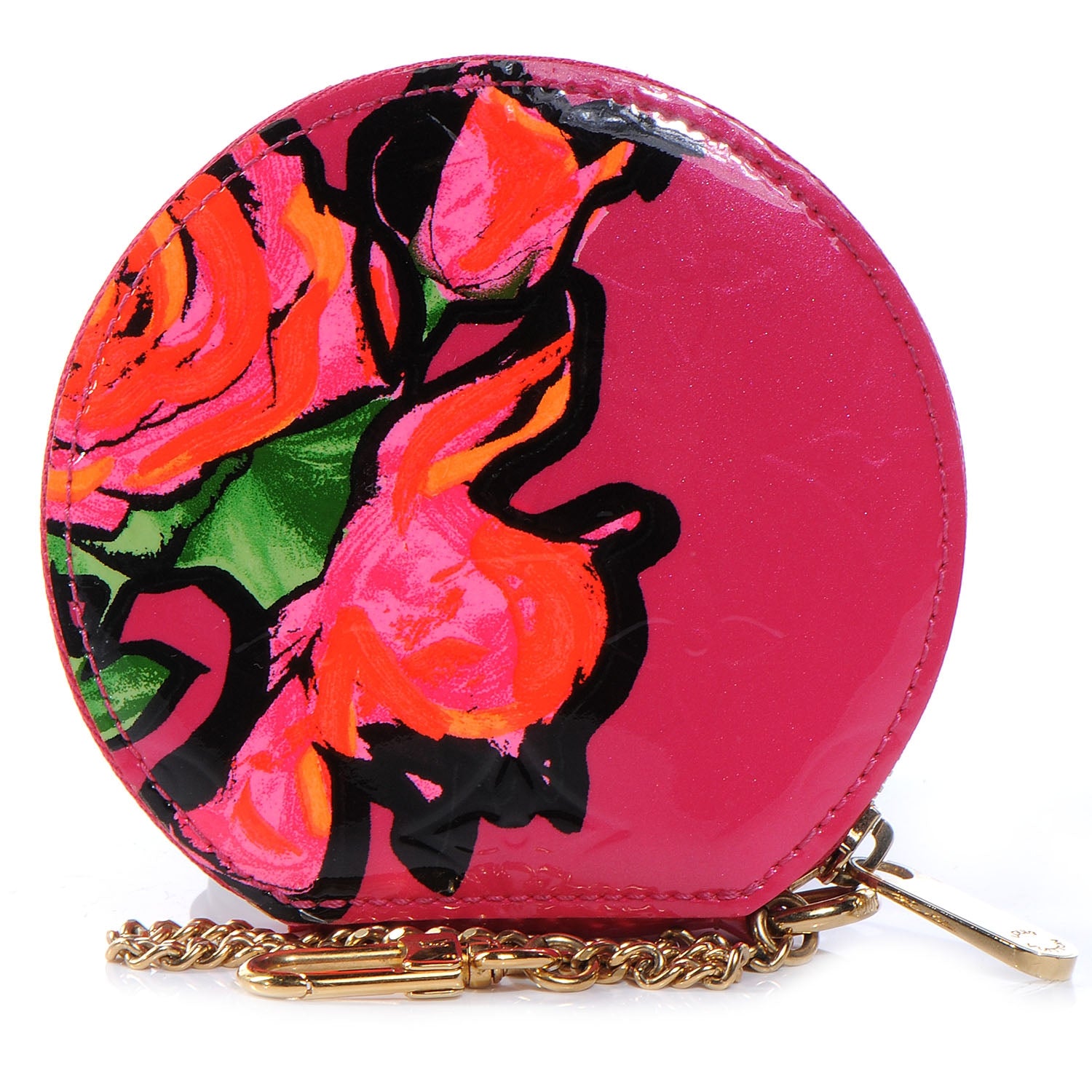Louis Vuitton Vernis Roses Chapeau Coin Purse Rose Pop 1 of 7