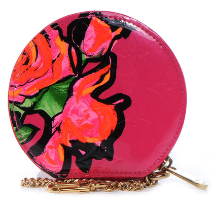 Louis Vuitton Vernis Roses Chapeau Coin Purse Rose Pop 1 of 7