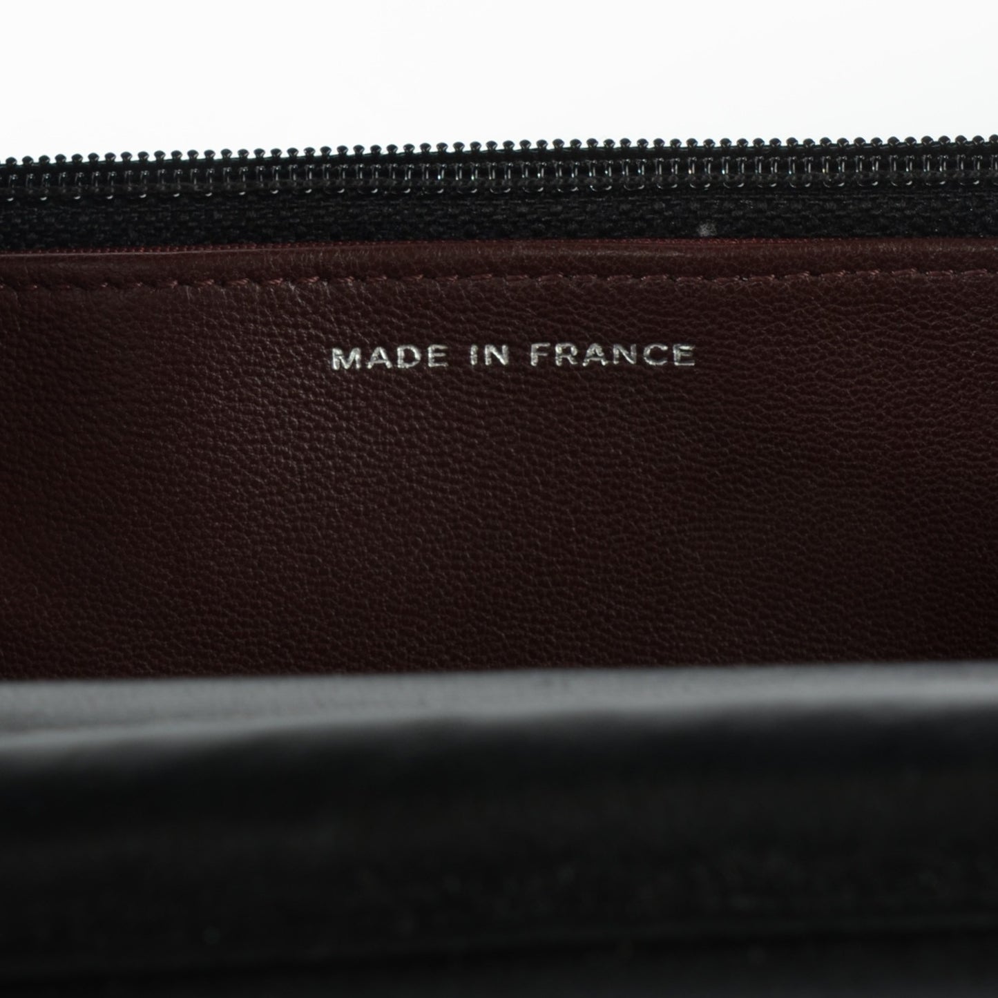 Lambskin Quilted Wallet On Chain WOC Black