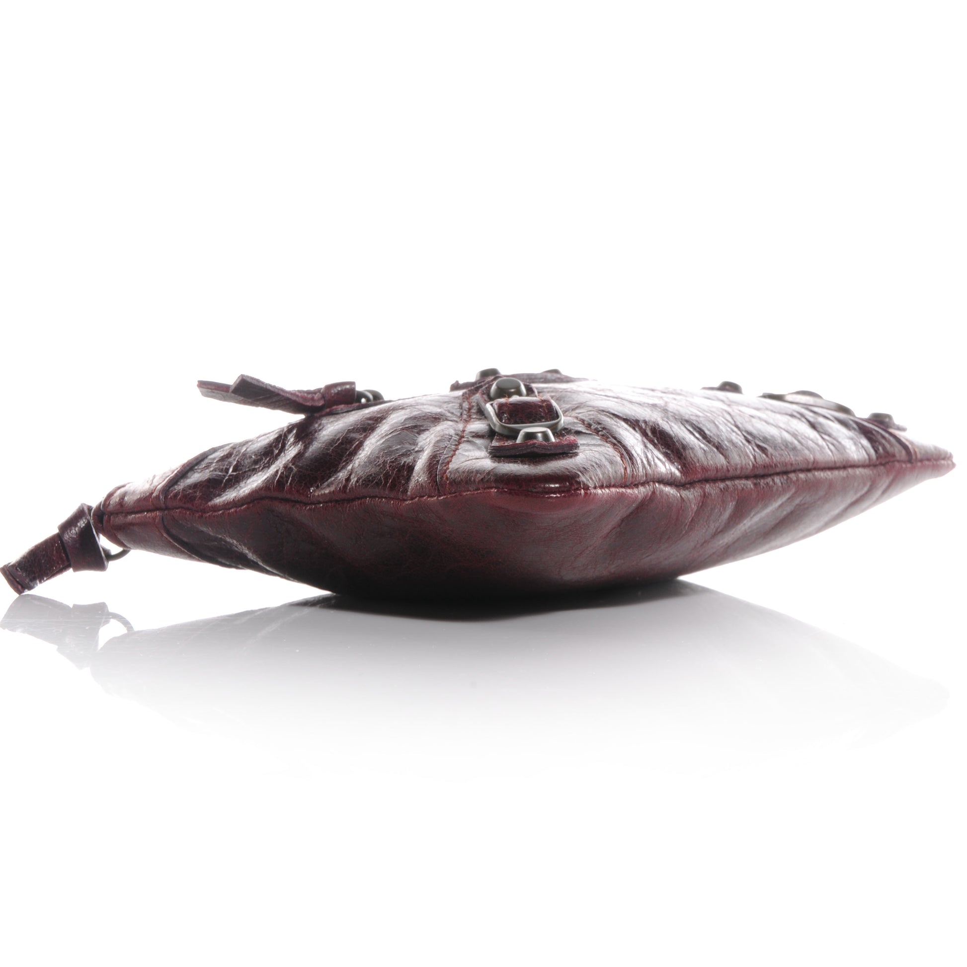 Balenciaga Chevre M Porte-Monnaie Coin Purse Bordeaux 4 of 8