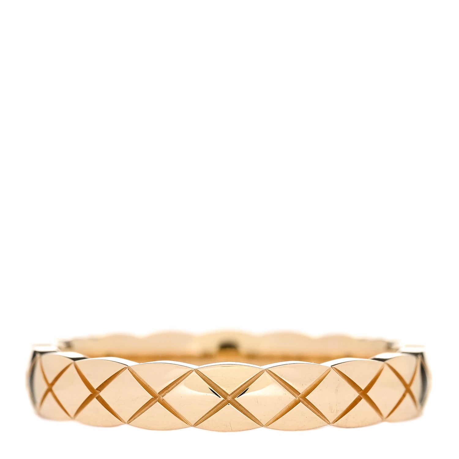 Chanel 18K Yellow Gold Mini Coco Crush Ring 51 5.75 3 of 4