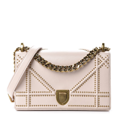 Christian Dior Lambskin Studded Small Diorama Flap Bag Light Pink 1 of 12