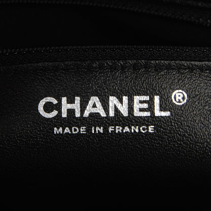 Chanel Lambskin Chevron Quilted Timeless Clutch So Black 6 of 7