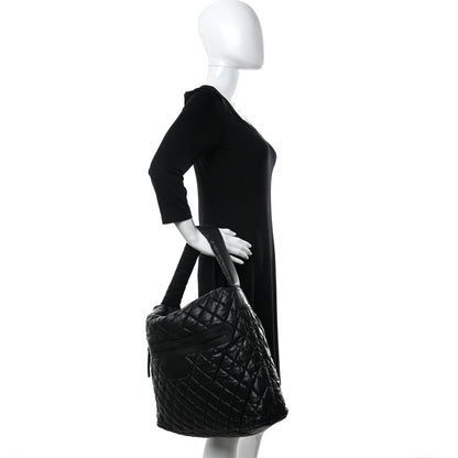 Chanel Nylon Quilted Coco Cocoon Hobo Black 2 of 9