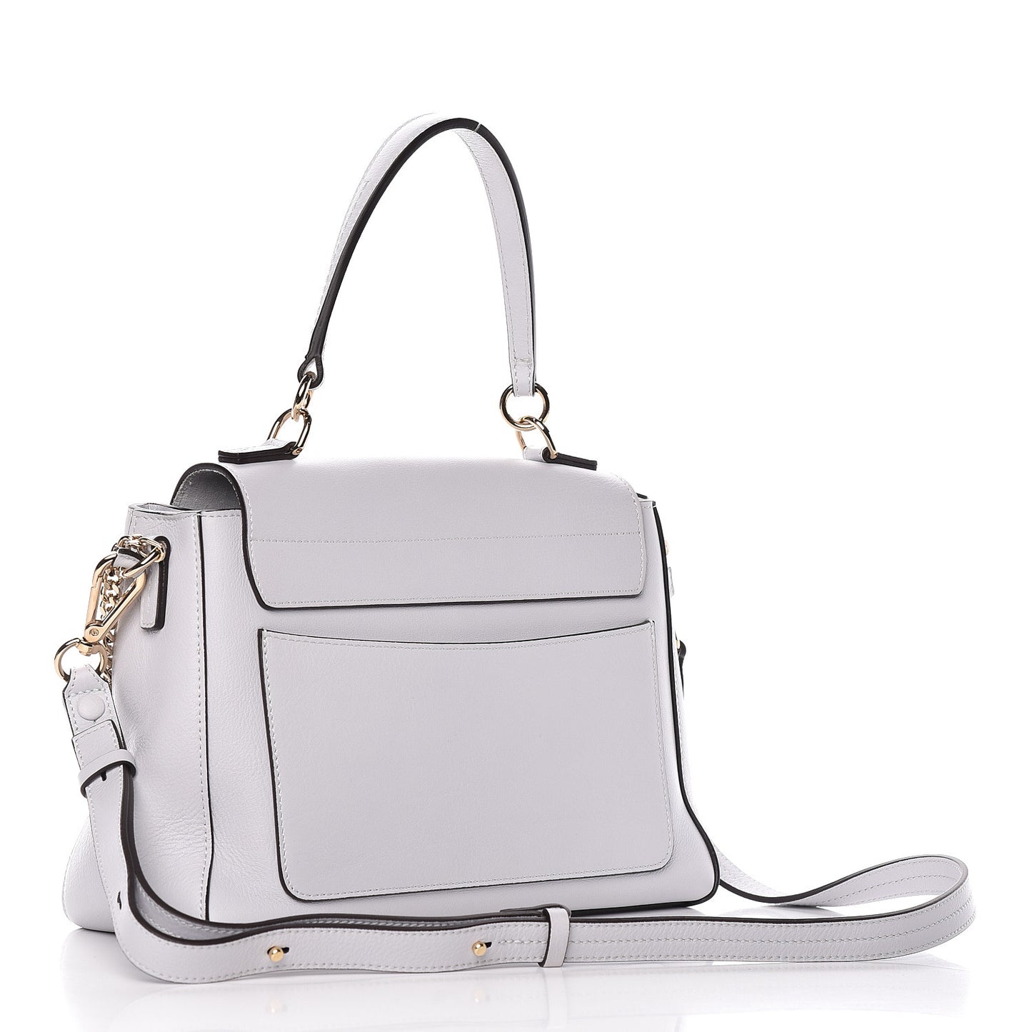 Calfskin Small Faye Day Shoulder Bag Light Cloud