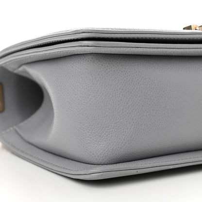Chanel Caviar Quilted Medium Boy Flap Grey 8 of 9