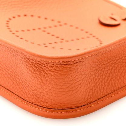 Hermes Taurillon Clemence Evelyne TPM Orange 8 of 9