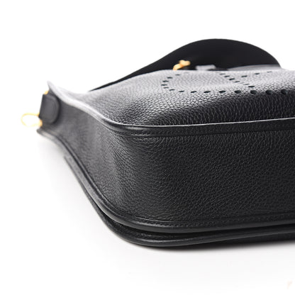 Hermes Taurillon Clemence Evelyne III PM Black 7 of 9