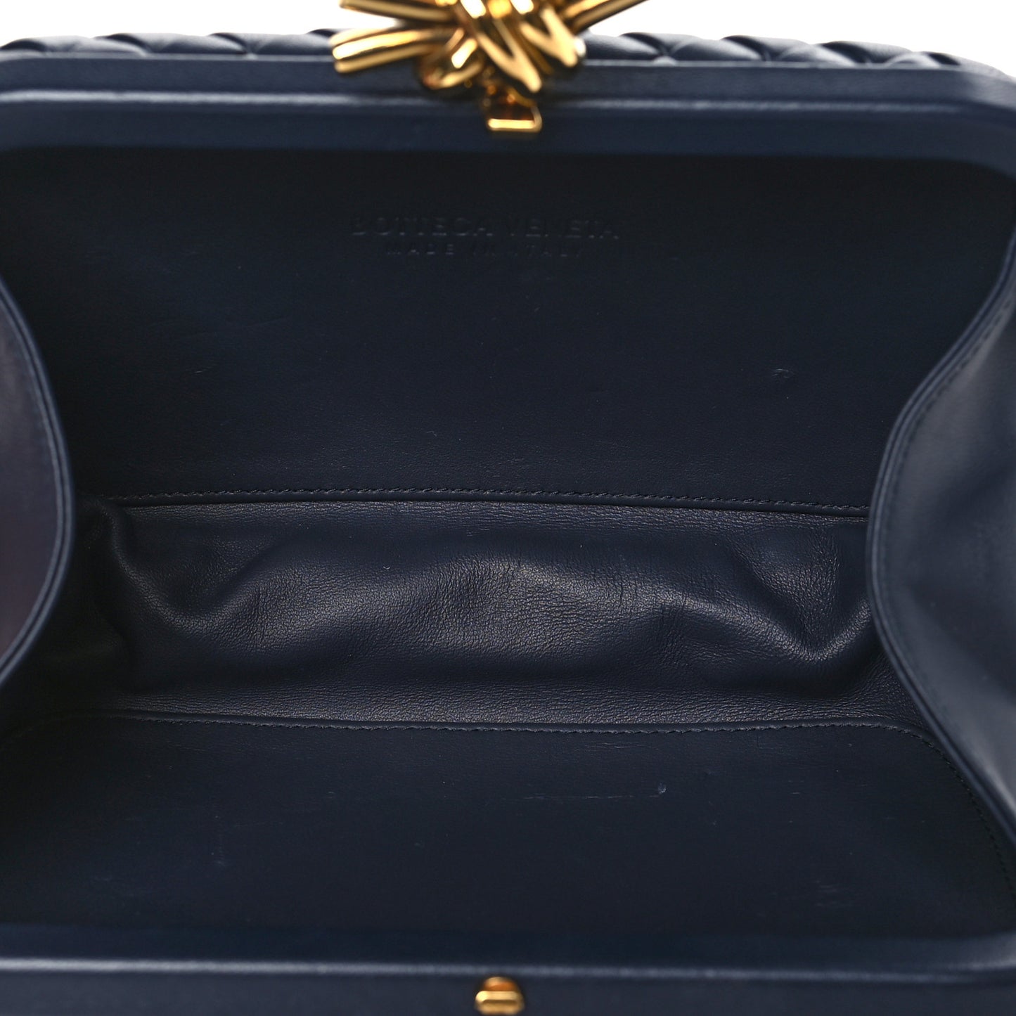 Nappa Intrecciato Knot Clutch Space