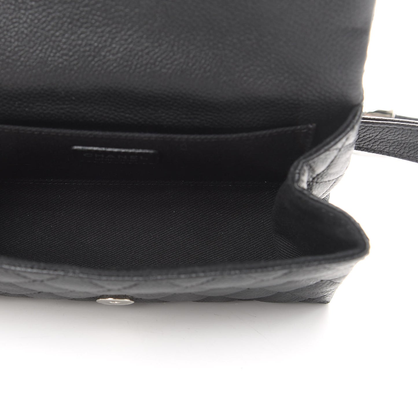 Grained Calfskin Quilted 2.55 Reissue Flap Belt Bag Clutch Black