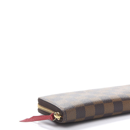 Louis Vuitton Damier Ebene Clemence Wallet Cherry 5 of 9
