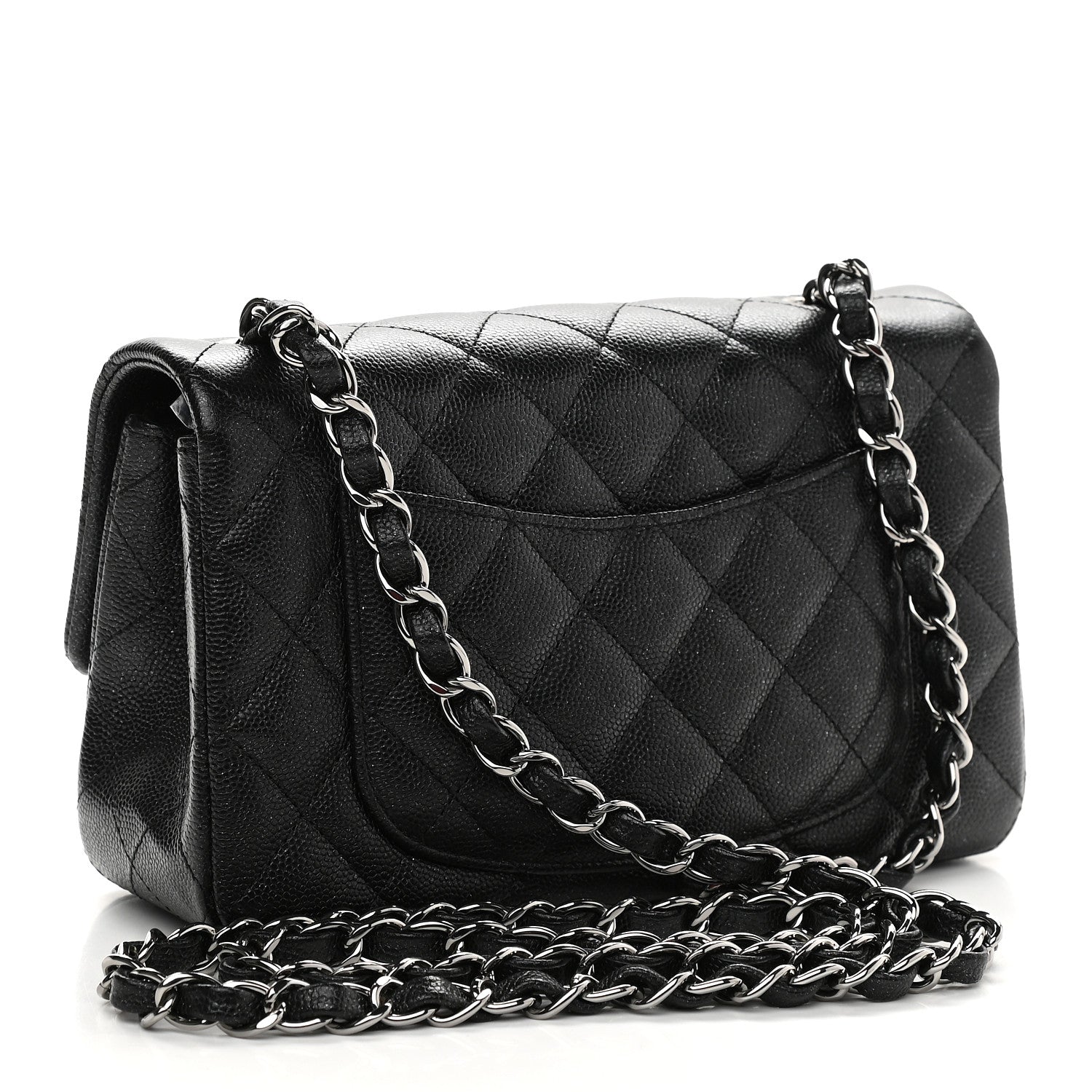 Chanel Caviar Quilted Mini Rectangular Flap Black 3 of 9