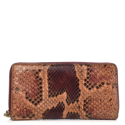 Gucci Python Bamboo Tassel Zip Around Wallet Multi 1 of 10