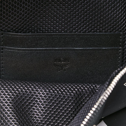MCM Visetos Trey 4-in-1 Sling Backpack Black Gold 9 of 23