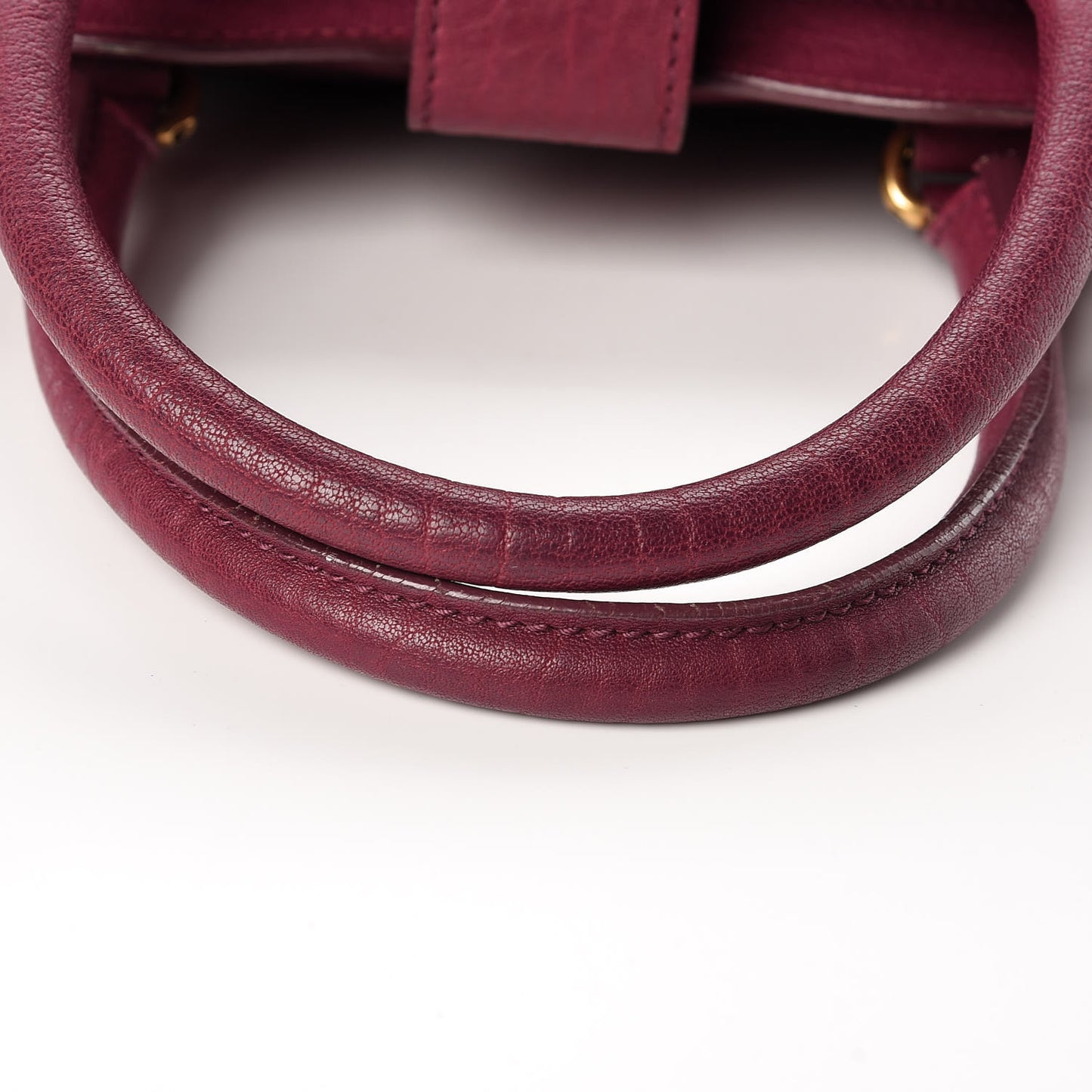 Sheepskin Medium Cabas ChYc Black Cherry