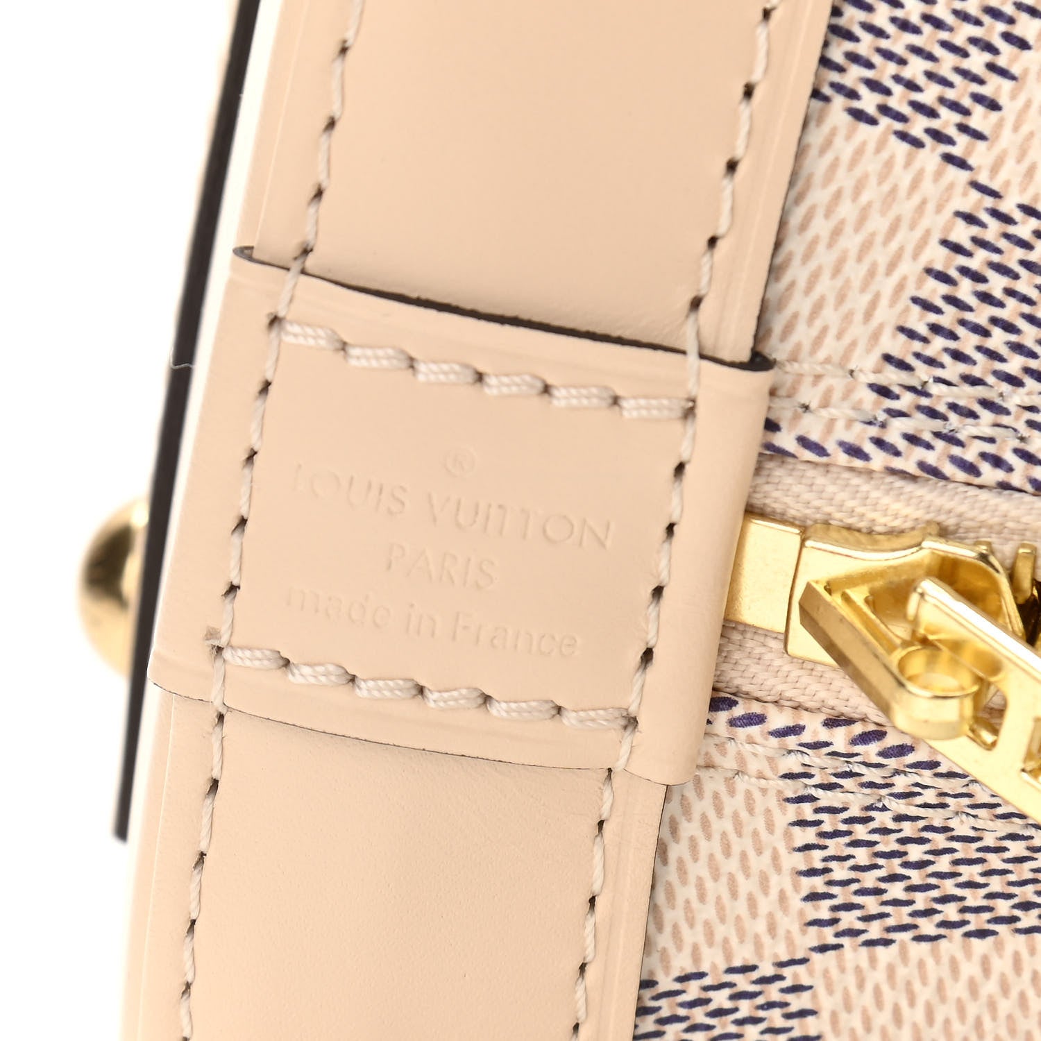 Louis Vuitton Damier Azur Braided Alma BB 6 of 10