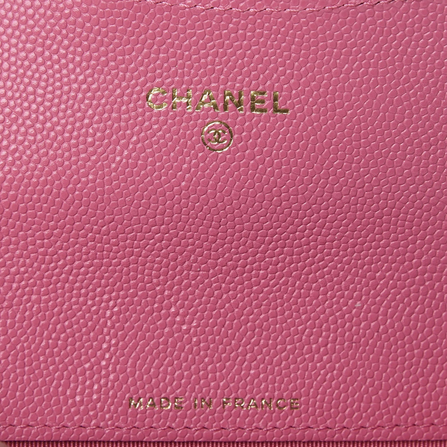 Caviar Quilted Flap Card Holder Wallet Pink
